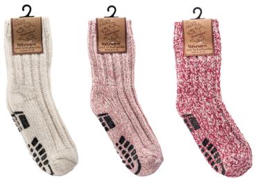 3 Paar TippTexx 24 Kinder ABS-Norwegersocken Stoppersocken